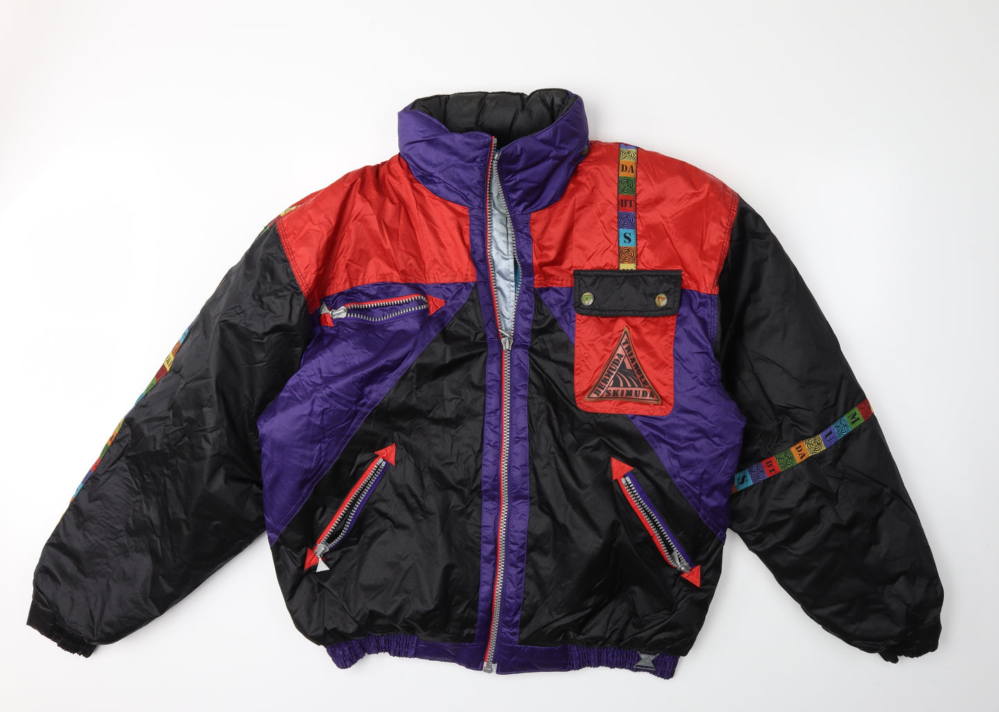 bermuda triangle Mens Black   Puffer Jacket Coat Size L