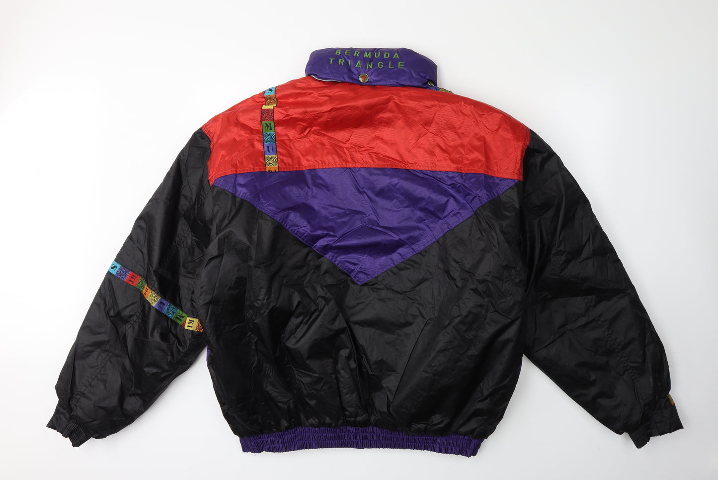 bermuda triangle Mens Black   Puffer Jacket Coat Size L