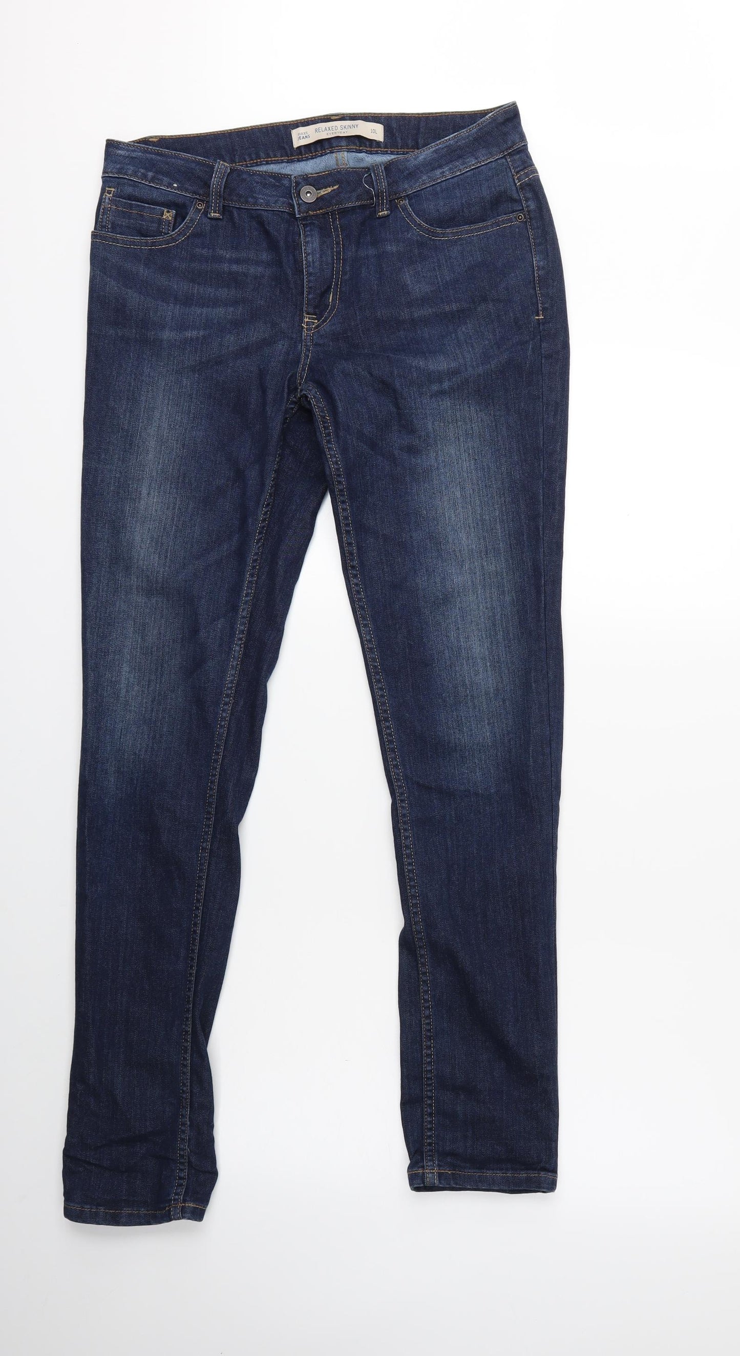 NEXT Womens Blue  Denim Skinny Jeans Size 10 L31 in