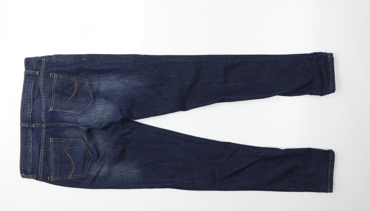 NEXT Womens Blue  Denim Skinny Jeans Size 10 L31 in