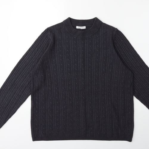 Marks and Spencer Womens Grey  Knit Pullover Jumper Size 16