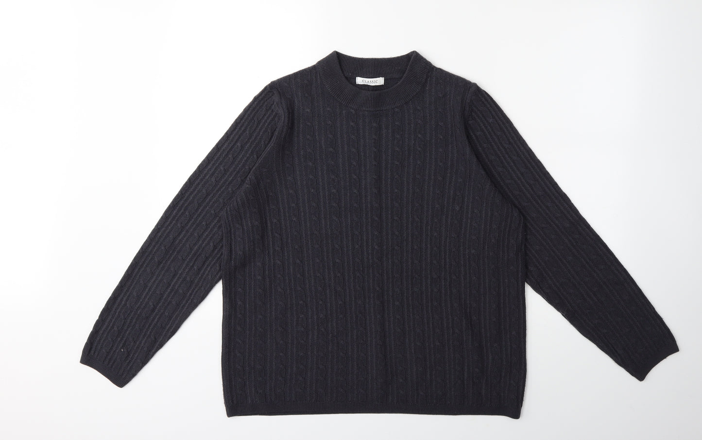 Marks and Spencer Womens Grey  Knit Pullover Jumper Size 16