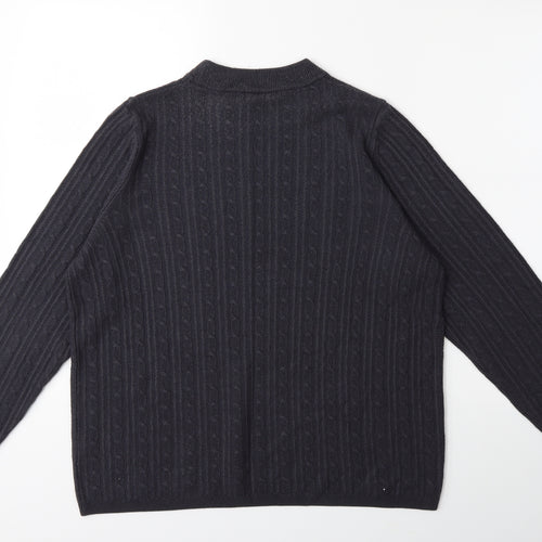 Marks and Spencer Womens Grey  Knit Pullover Jumper Size 16