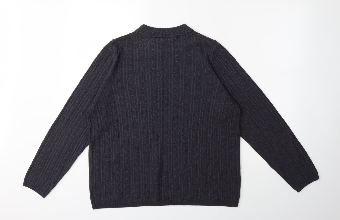 Marks and Spencer Womens Grey  Knit Pullover Jumper Size 16