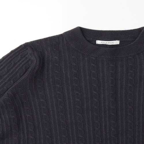 Marks and Spencer Womens Grey  Knit Pullover Jumper Size 16