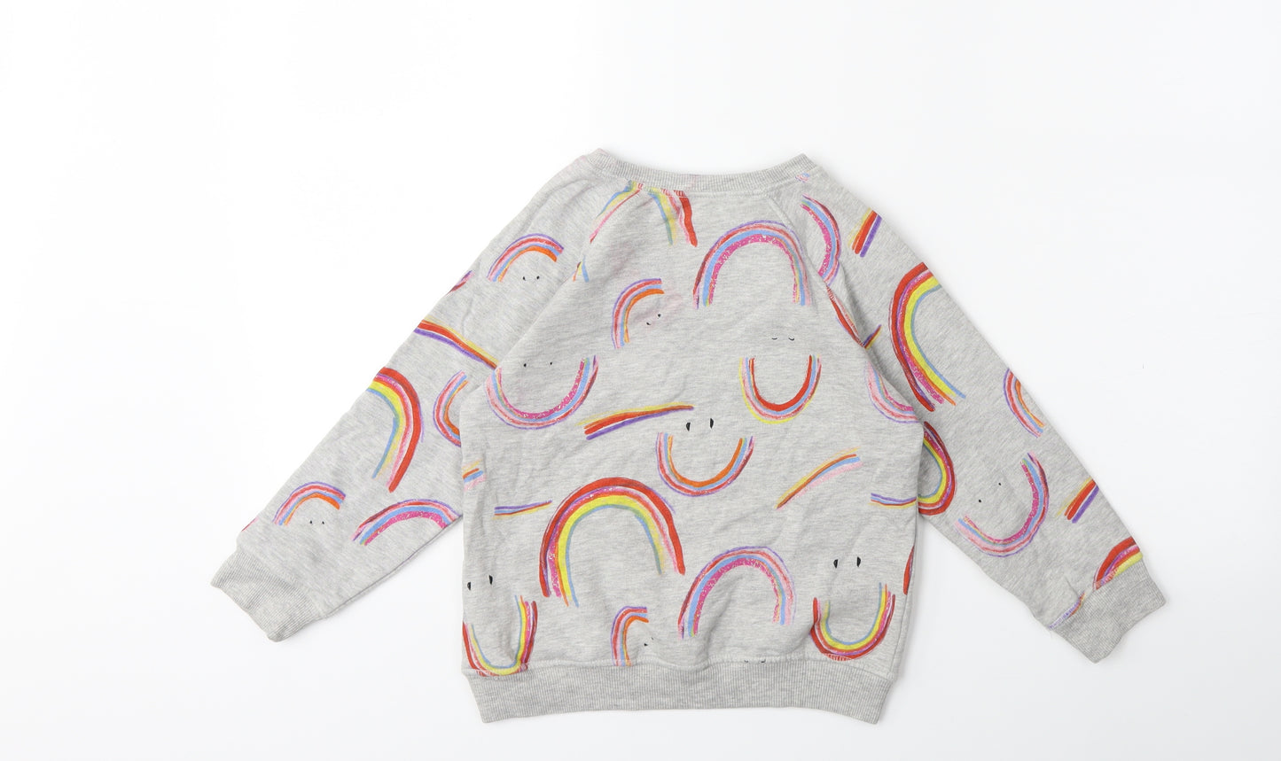 NEXT Girls Grey   Pullover Sweatshirt Size 7 Years