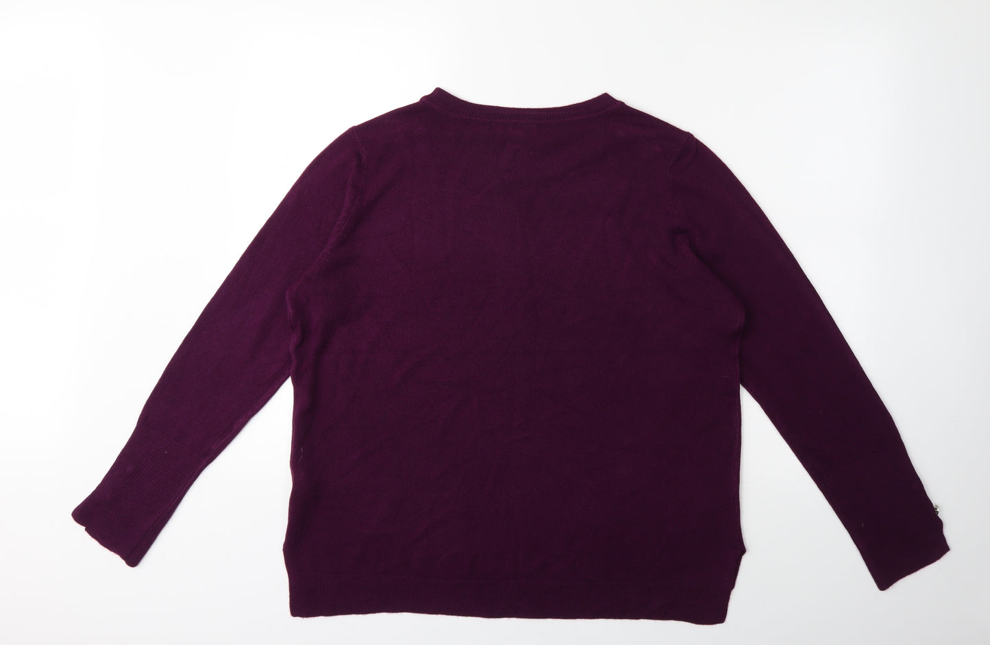 Primark Womens Purple  Knit Pullover Jumper Size 12