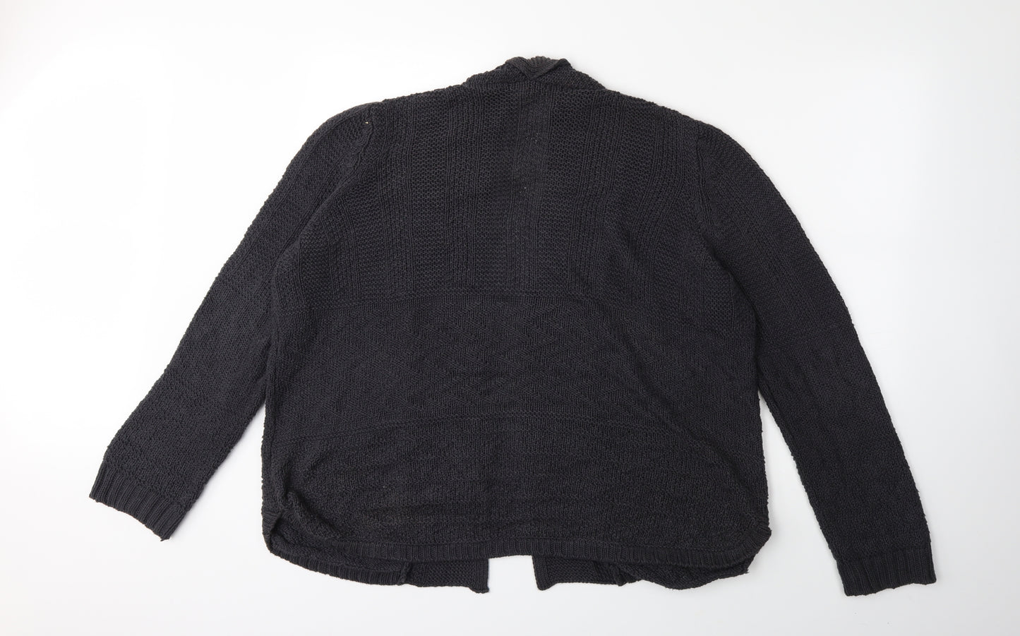 Marks and Spencer Womens Gold  Knit Cardigan Jumper Size 18