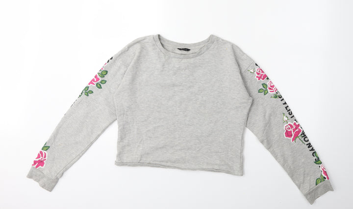 M&Co Girls Green Pullover Sweatshirt Size 13 Years