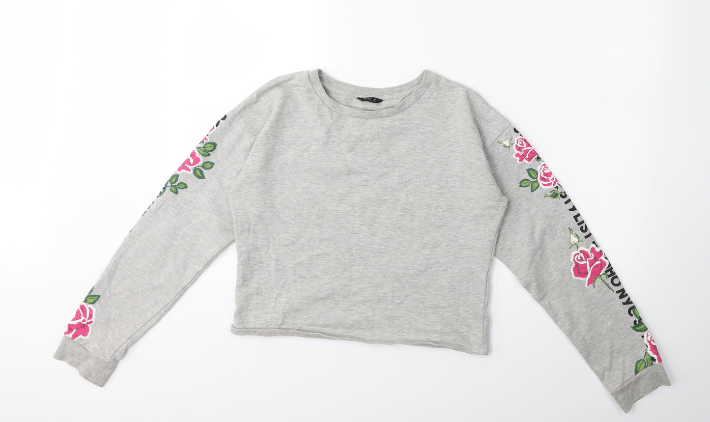 M&Co Girls Green   Pullover Sweatshirt Size 13 Years