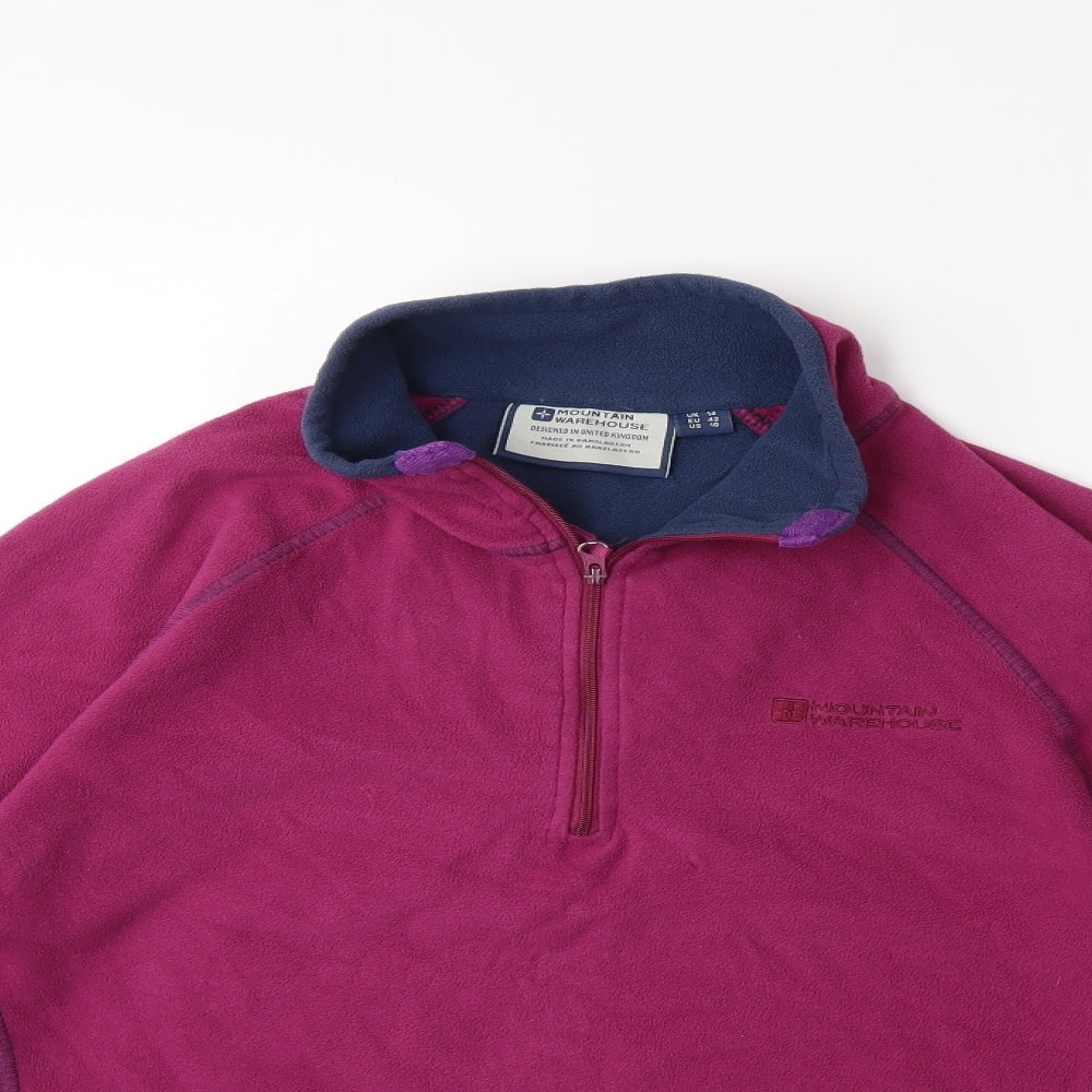 Mountain Warehouse Womens Purple  Fleece Jacket  Size 14