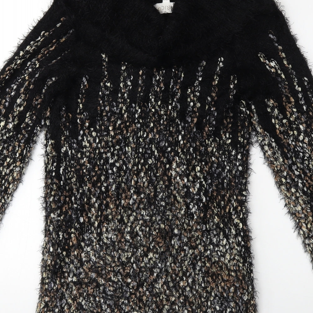 Apricot Womens Black  Knit Pullover Jumper Size 10