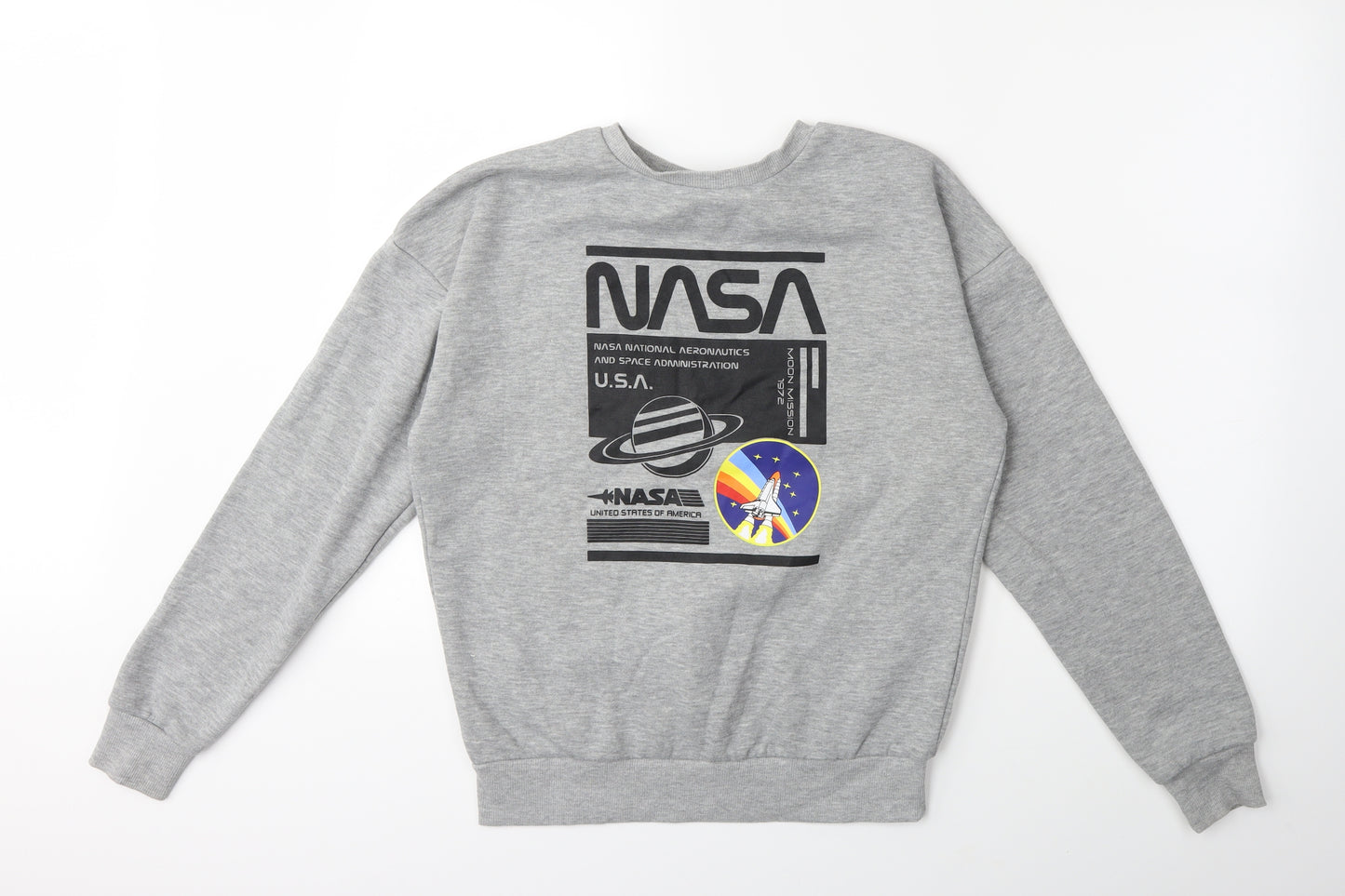 NASA Womens Grey   Pullover Sweatshirt Size 6
