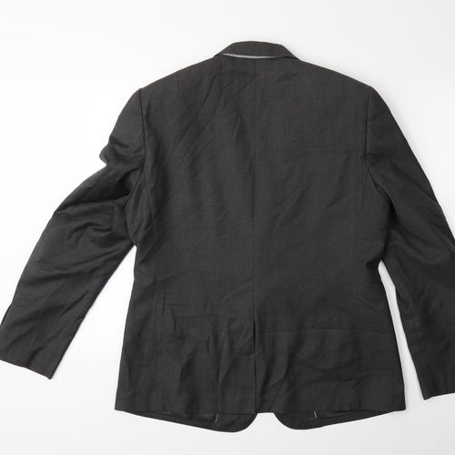 Preworn Mens Grey   Jacket Suit Jacket Size 38