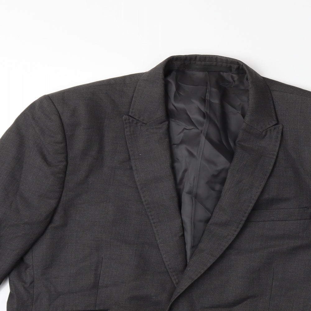 Preworn Mens Grey   Jacket Suit Jacket Size 38