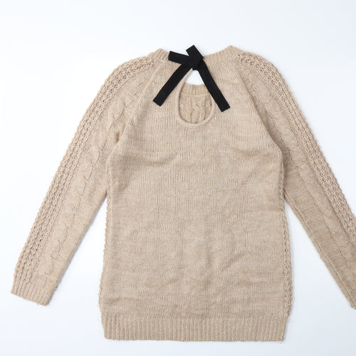 NEXT Womens Brown  Knit Pullover Jumper Size 8