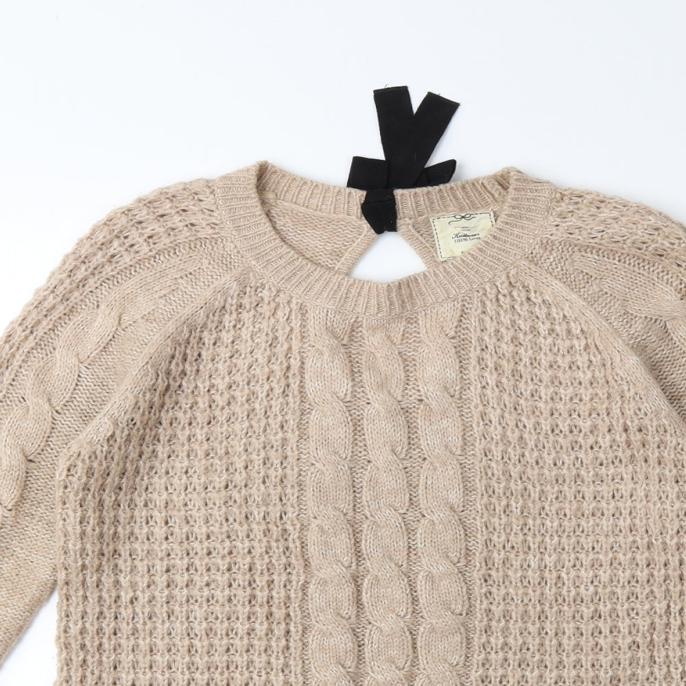 NEXT Womens Brown  Knit Pullover Jumper Size 8