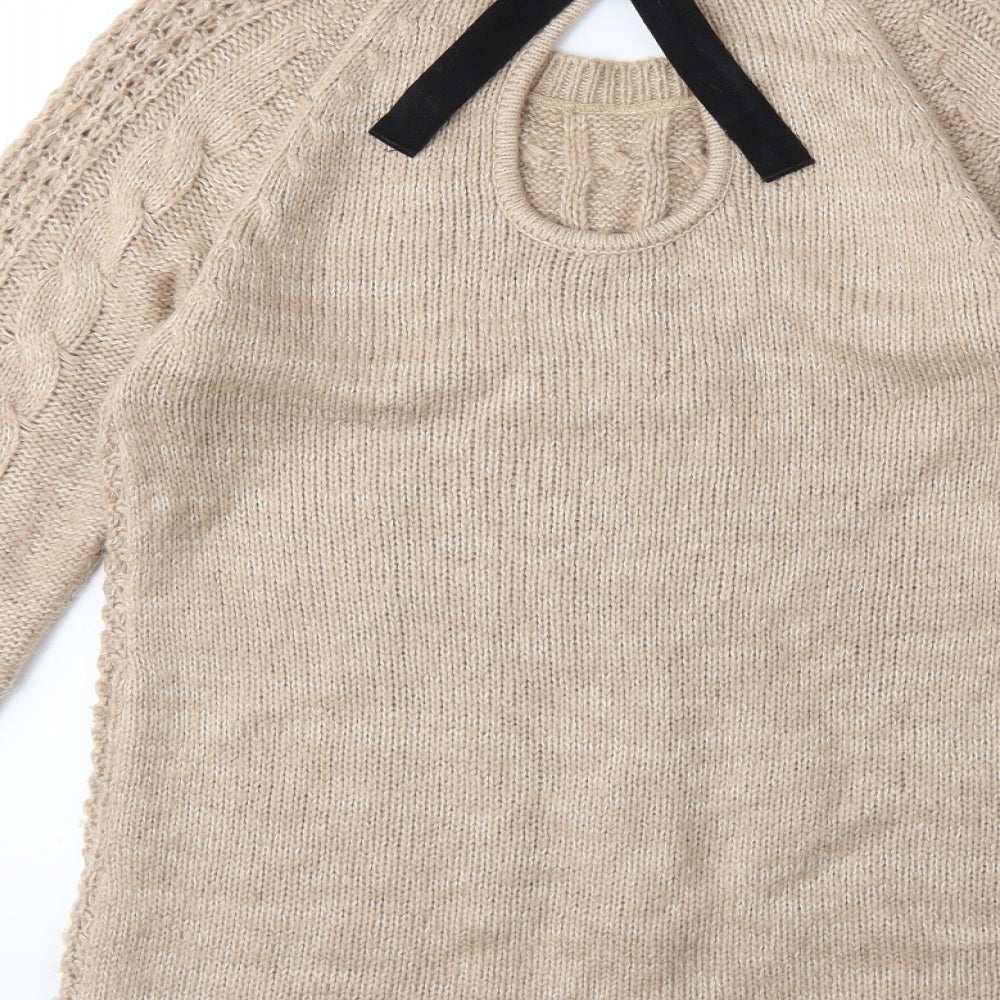 NEXT Womens Brown  Knit Pullover Jumper Size 8