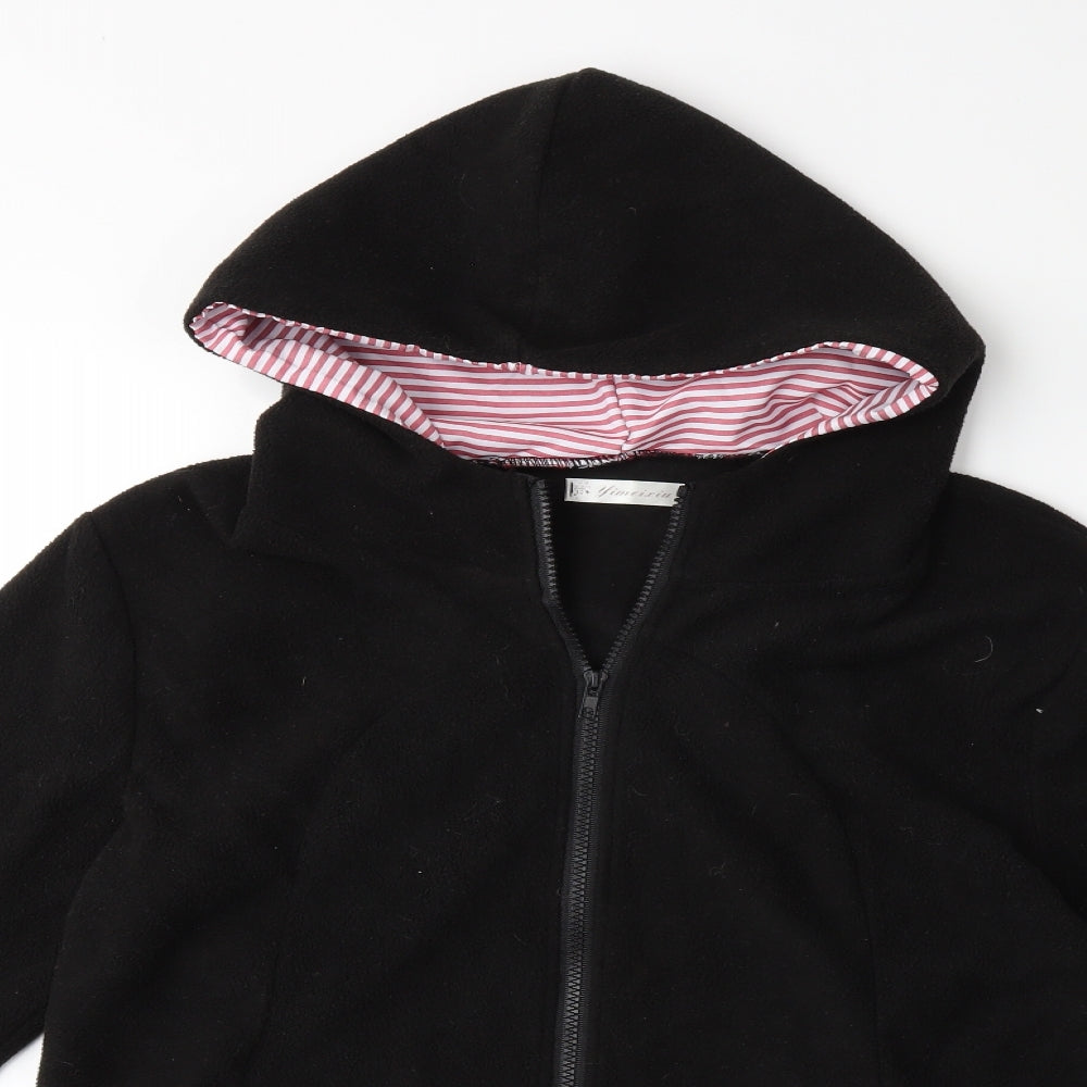 yimeixi Womens Black  Fleece Jacket  Size XL