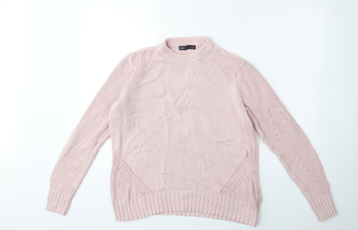 Marks and Spencer Womens Pink  Knit Pullover Jumper Size M