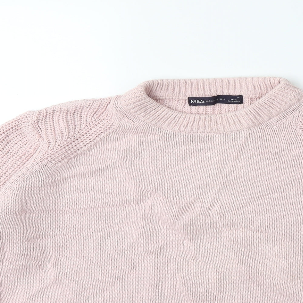 Marks and Spencer Womens Pink  Knit Pullover Jumper Size M