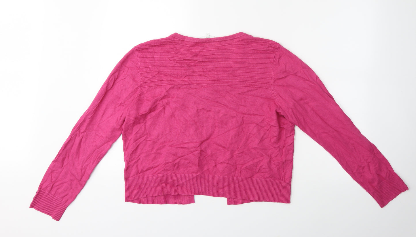 cc Womens Pink  Knit Cardigan Jumper Size L