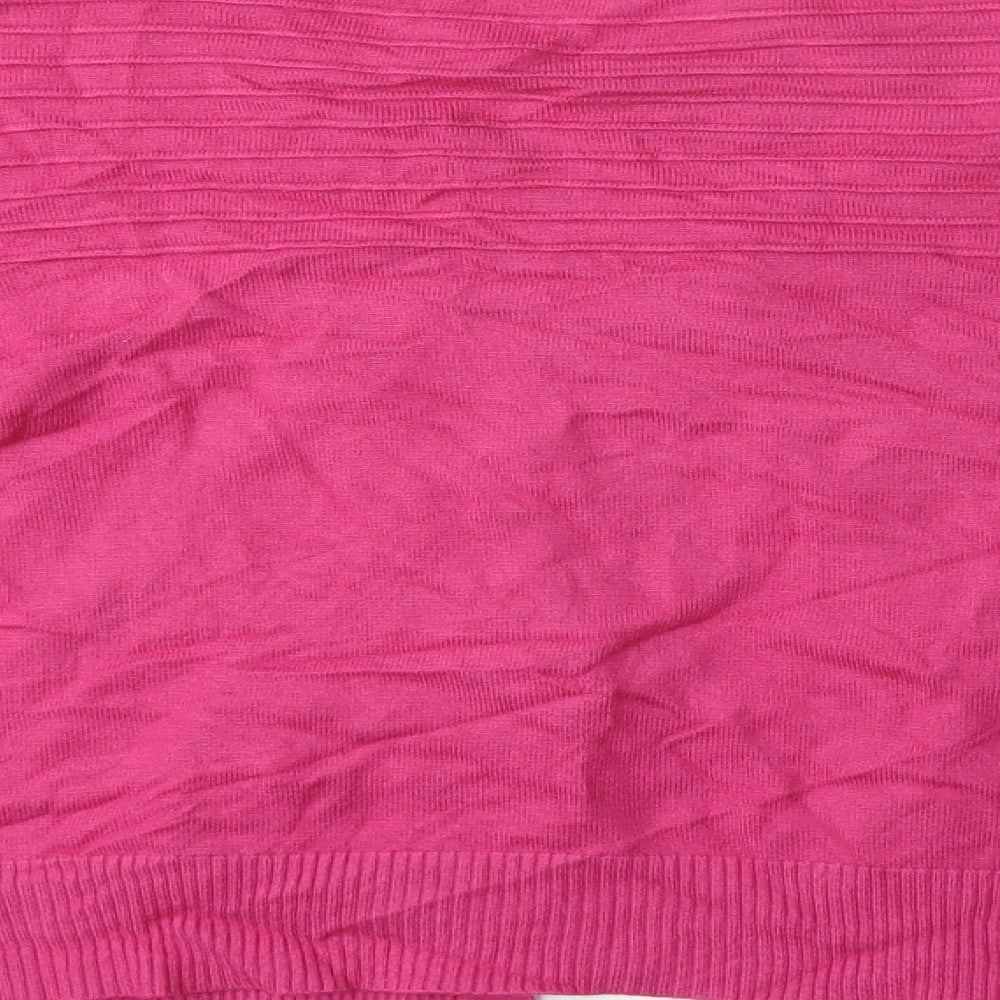 cc Womens Pink  Knit Cardigan Jumper Size L