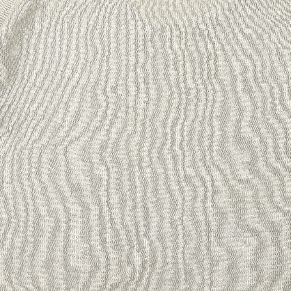 sharman Womens Beige  Knit Pullover Jumper Size 6