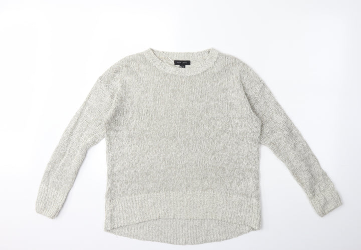New Look Womens Grey Knit Pullover Jumper Size S