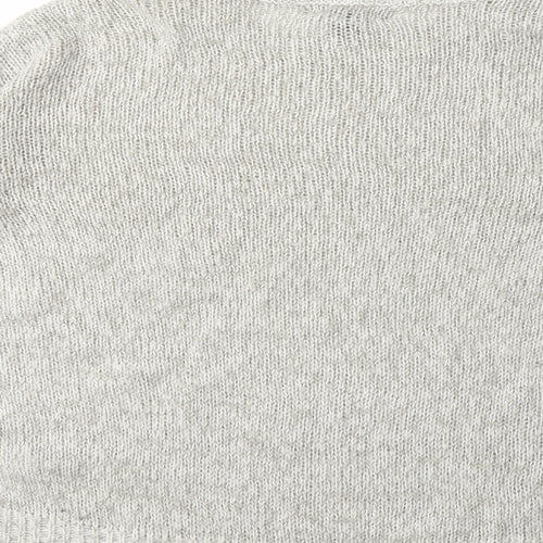 New Look Womens Grey  Knit Pullover Jumper Size S
