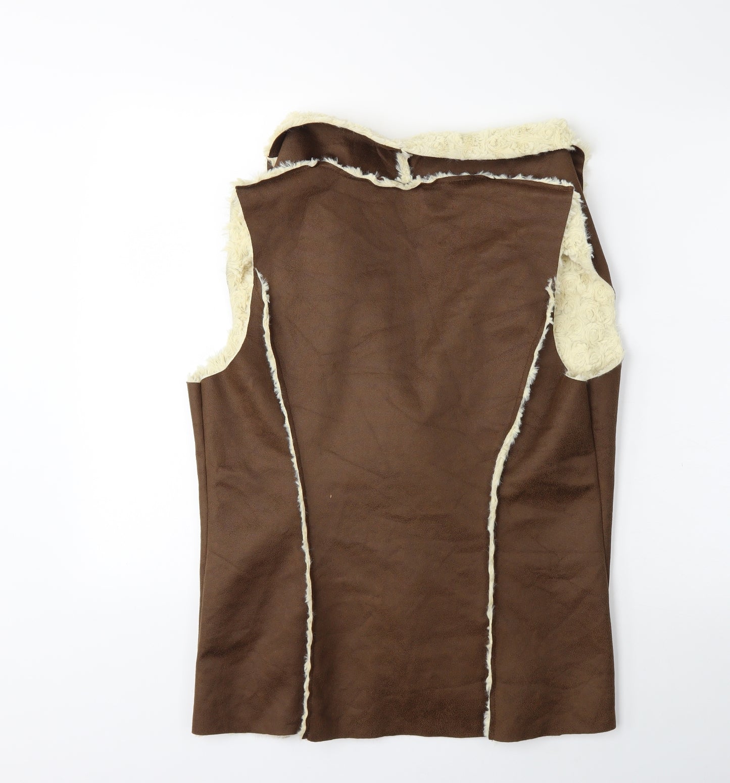 Red Herring Womens Brown   Gilet Coat Size 12