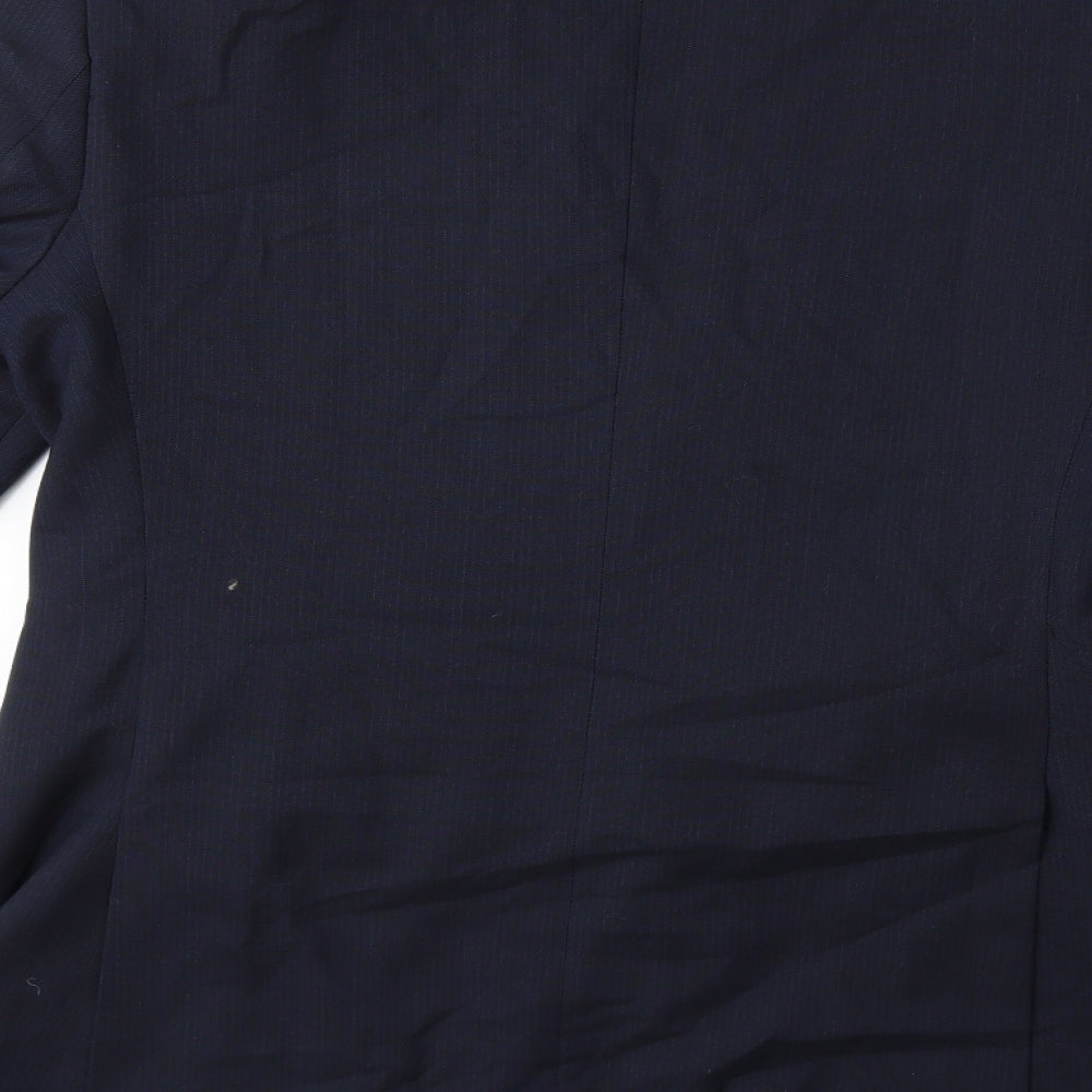 Marks and Spencer Mens Blue Striped  Jacket Suit Jacket Size 38