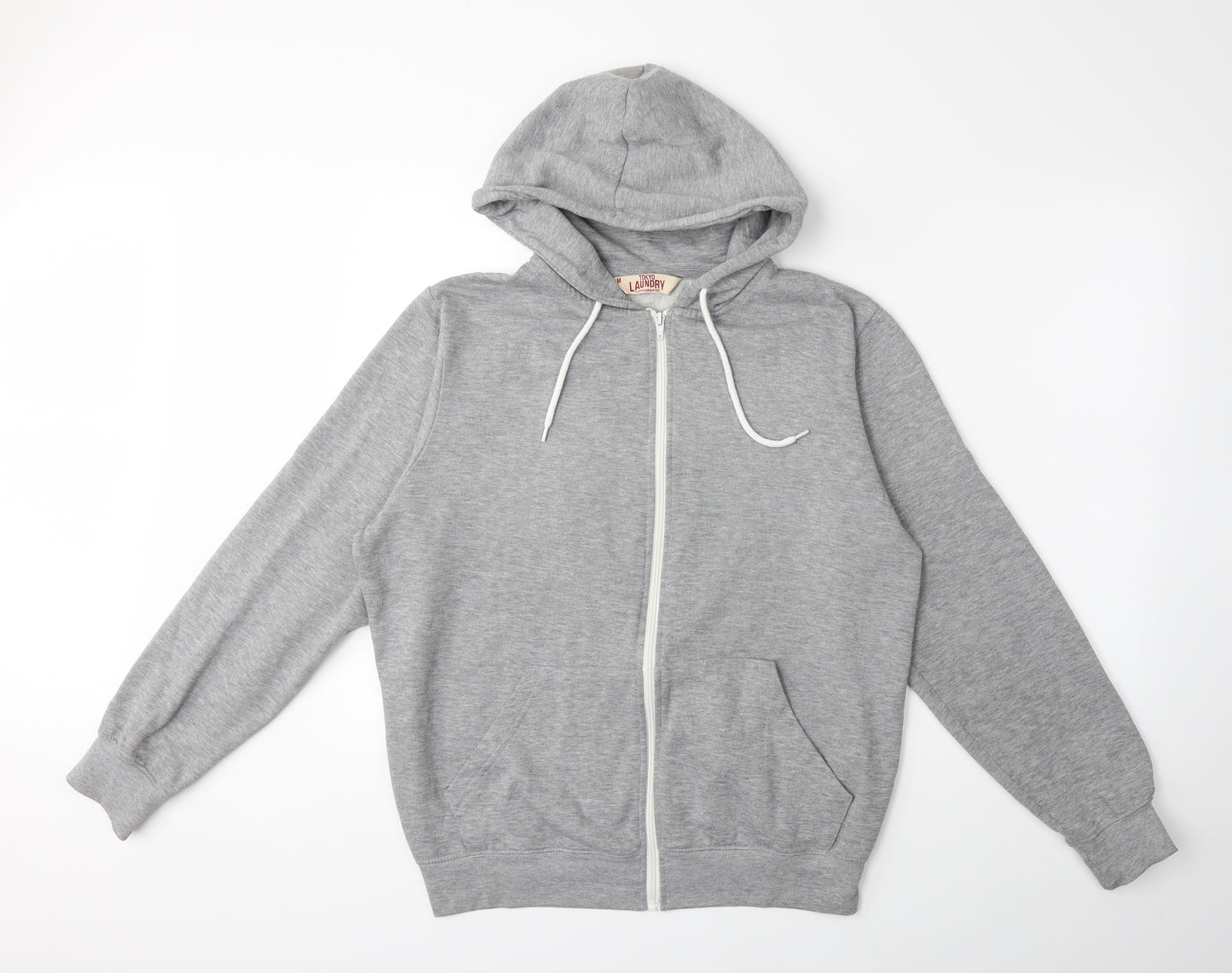 Tokyo Laundry Mens Grey   Full Zip Hoodie Size M