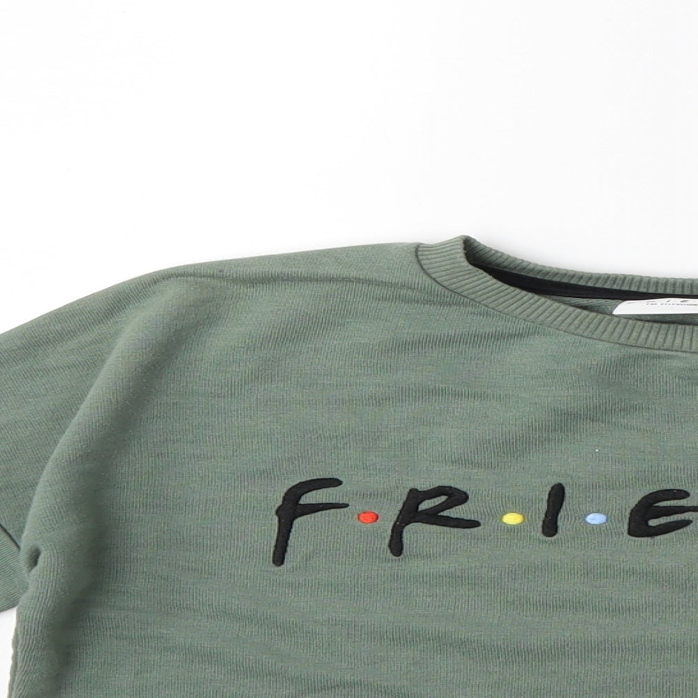 Primark Girls Green   Pullover Sweatshirt Size 10 Years  - FRIENDS