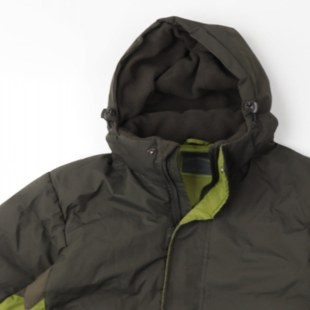 Mountain Life Boys Green   Rain Coat Coat Size 9-10 Years