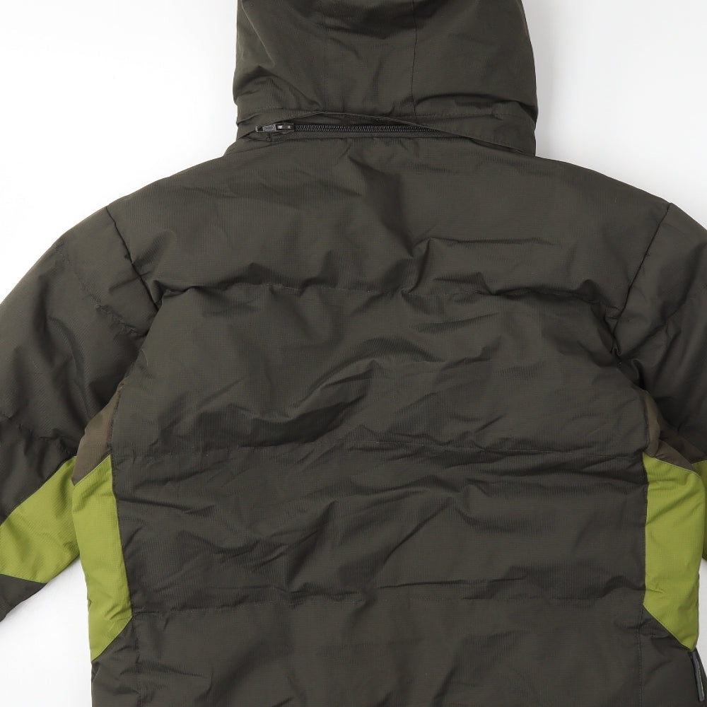 Mountain Life Boys Green   Rain Coat Coat Size 9-10 Years
