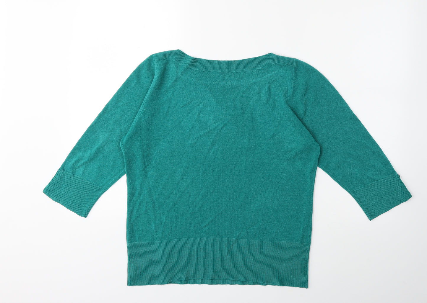 BHS Womens Green  Knit Pullover Jumper Size 14