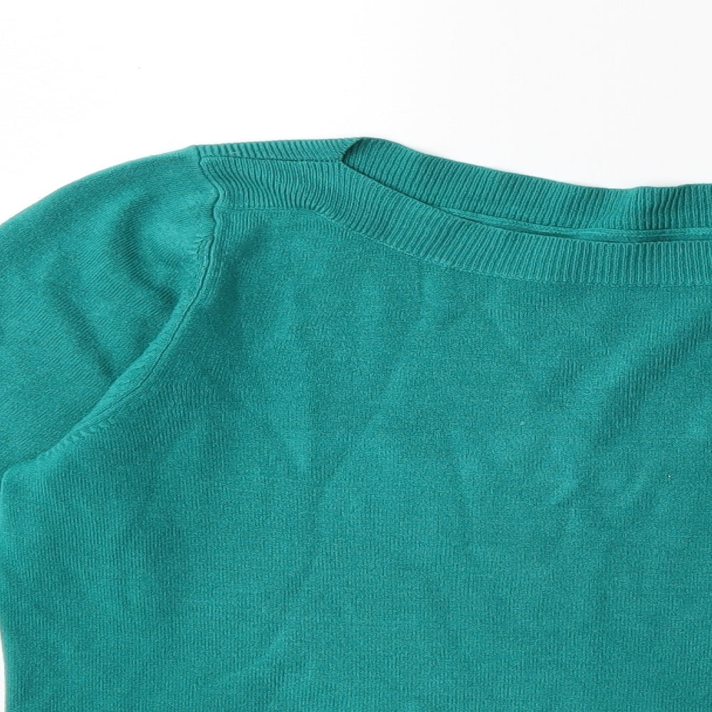 BHS Womens Green  Knit Pullover Jumper Size 14
