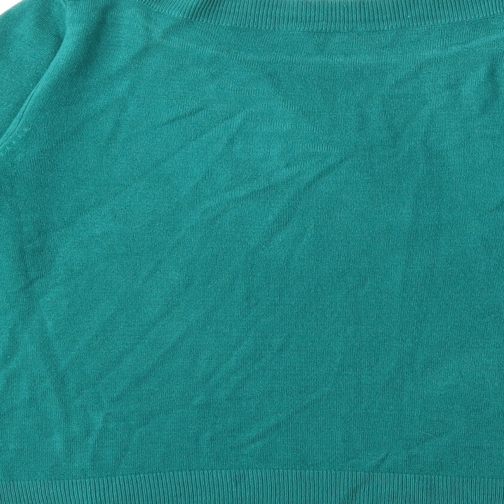 BHS Womens Green  Knit Pullover Jumper Size 14
