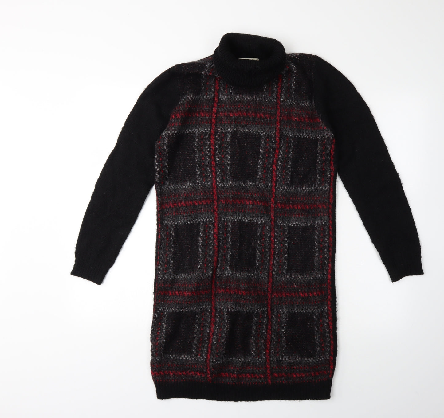 Papaya Womens Black  Knit Pullover Jumper Size M