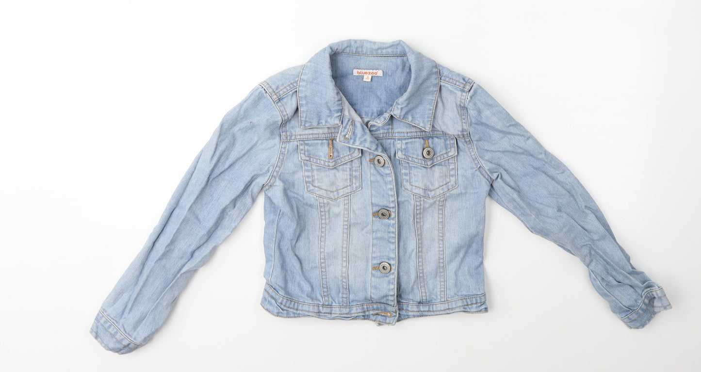 bluezoo Girls Blue  Denim Jacket  Size 9 Years