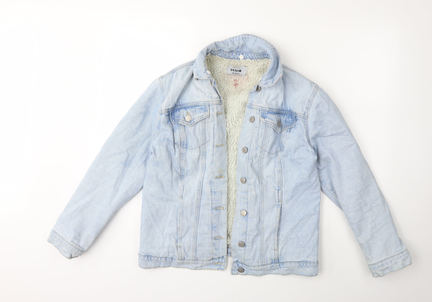 New Look Womens Blue  Denim Jacket  Size 8