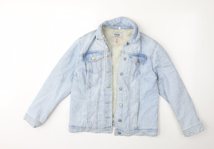 New Look Womens Blue Denim Jacket Size 8