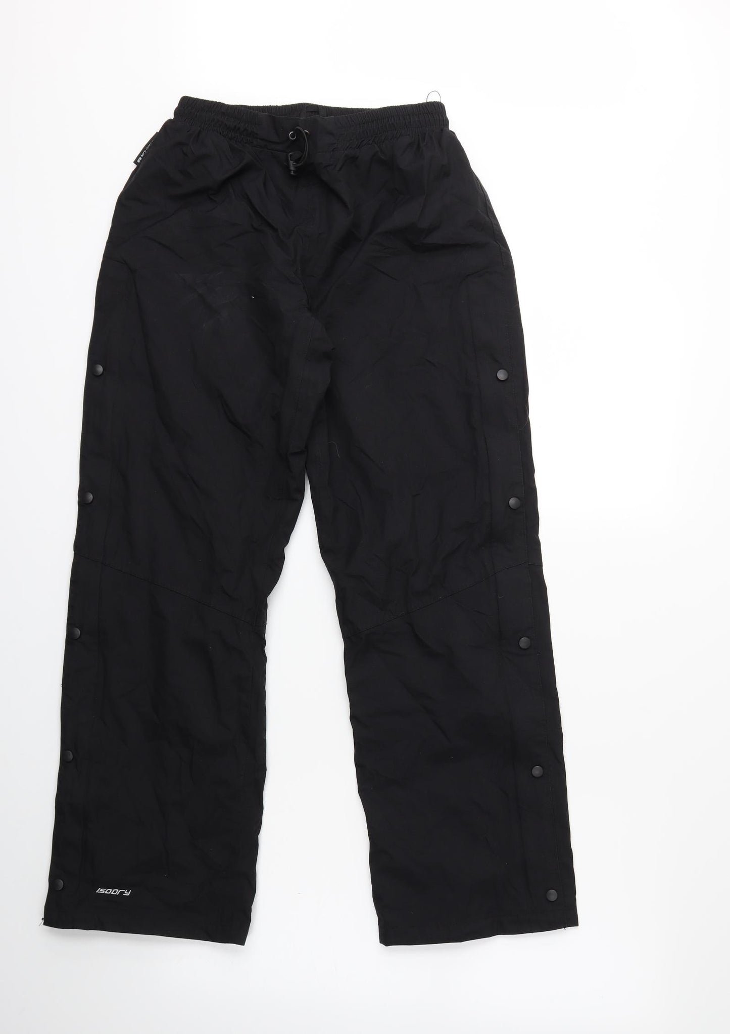 Mountain Warehouse Womens Black   Rain Trousers Trousers Size 8 L28 in