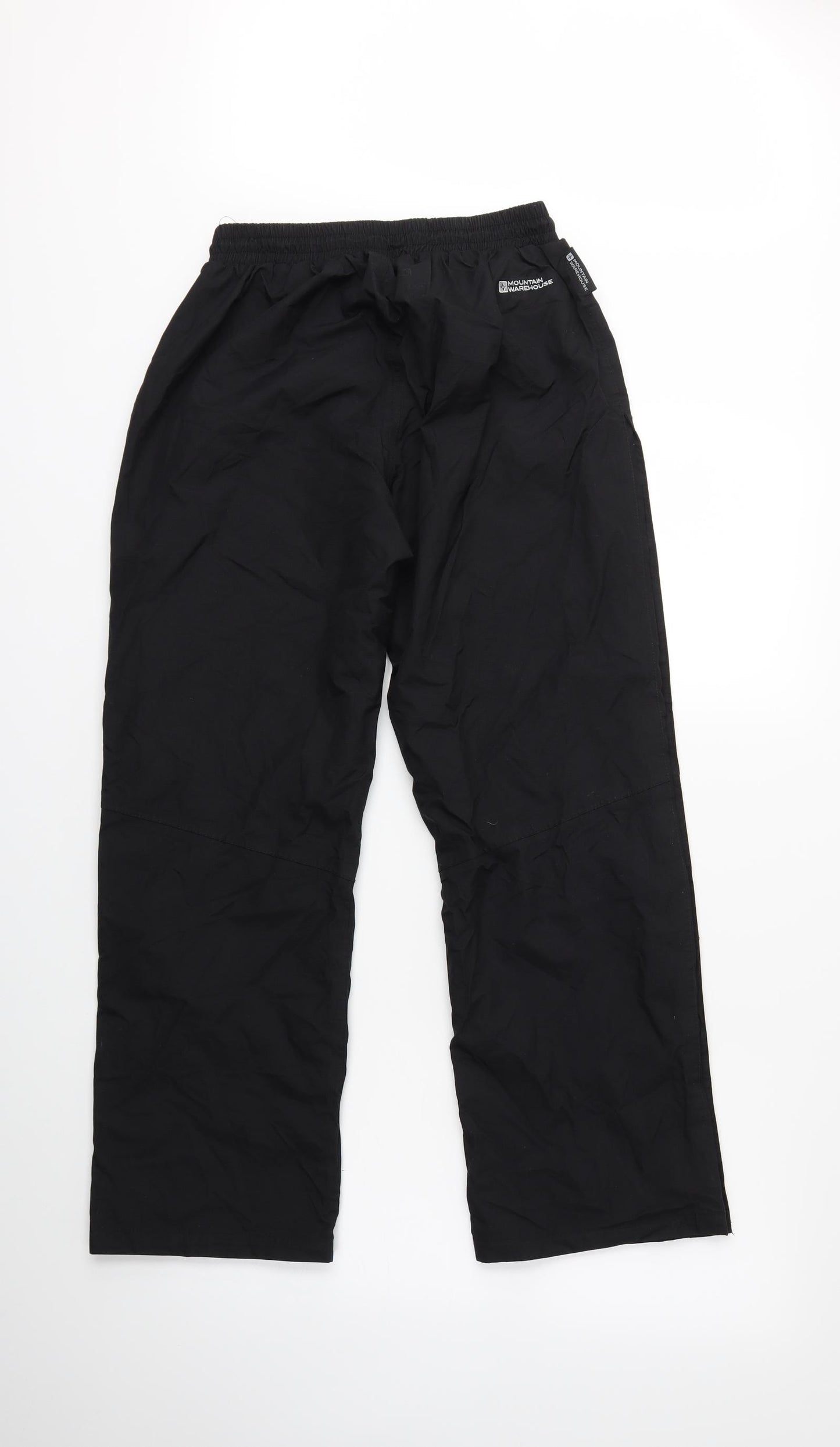 Mountain Warehouse Womens Black   Rain Trousers Trousers Size 8 L28 in