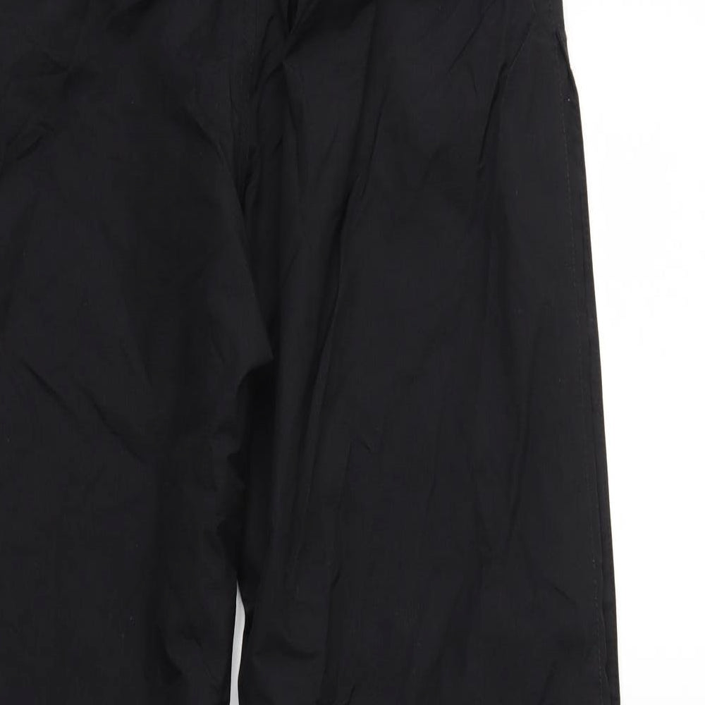 Mountain Warehouse Womens Black   Rain Trousers Trousers Size 8 L28 in