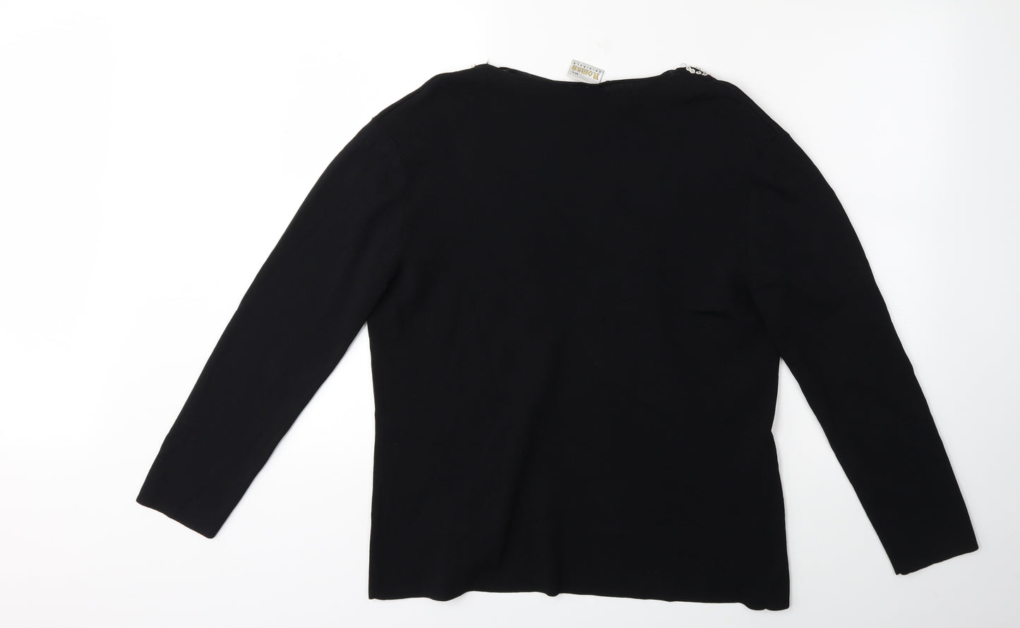 Roman Womens Black   Cardigan Jumper Size M