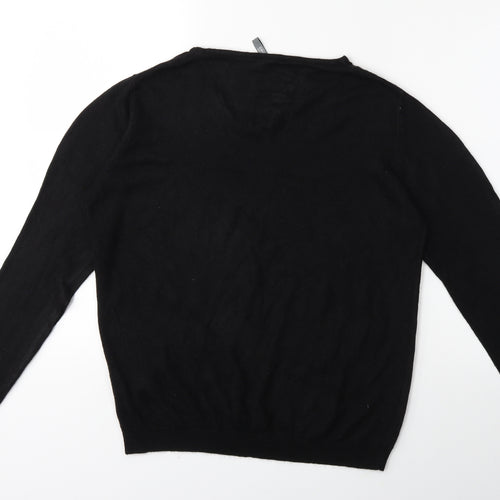 Wardrobe Essentials Womens Black  Knit Pullover Jumper Size 12