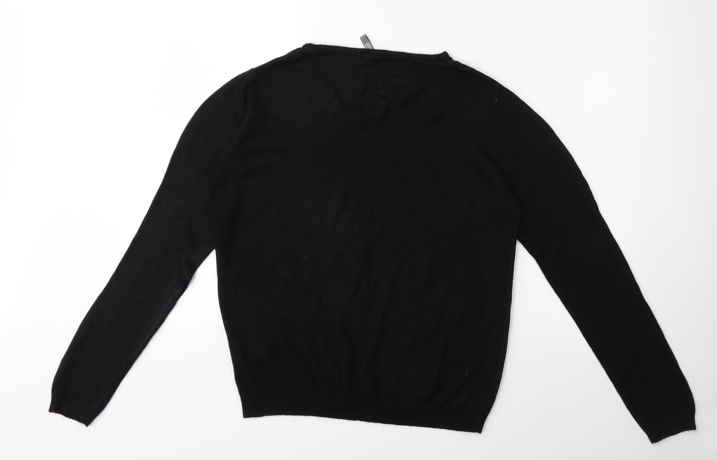 Wardrobe Essentials Womens Black  Knit Pullover Jumper Size 12