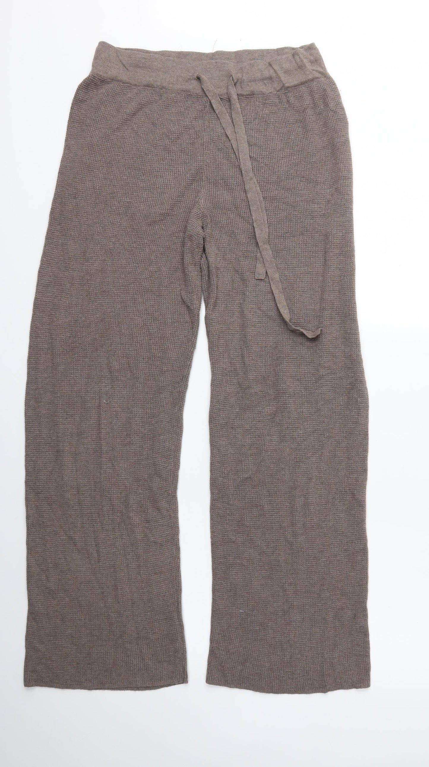 H&M Womens Brown  Knit Trousers  Size M L29 in